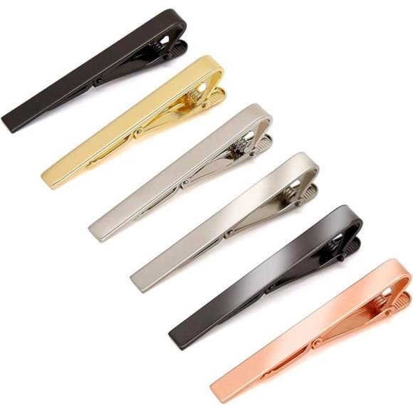 Tie Clips for Men, 6 PACK Tie Clip Set with Elegant Gift Box- - Matte & Shiny - Picture 6 of 7